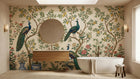 Traditional Green wallpaper for Bathroom