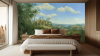 Traditional Green wallpaper for Bedroom