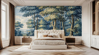 Traditional Green wallpaper for Bedroom