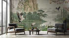 Traditional Green wallpaper for Bedroom