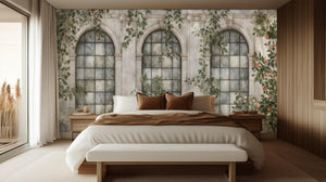 Traditional Green wallpaper for Bedroom