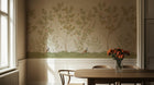 Traditional Green wallpaper for Dining Room