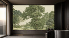 Traditional Green wallpaper for Living Room