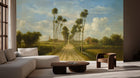 Traditional Green wallpaper for Living Room