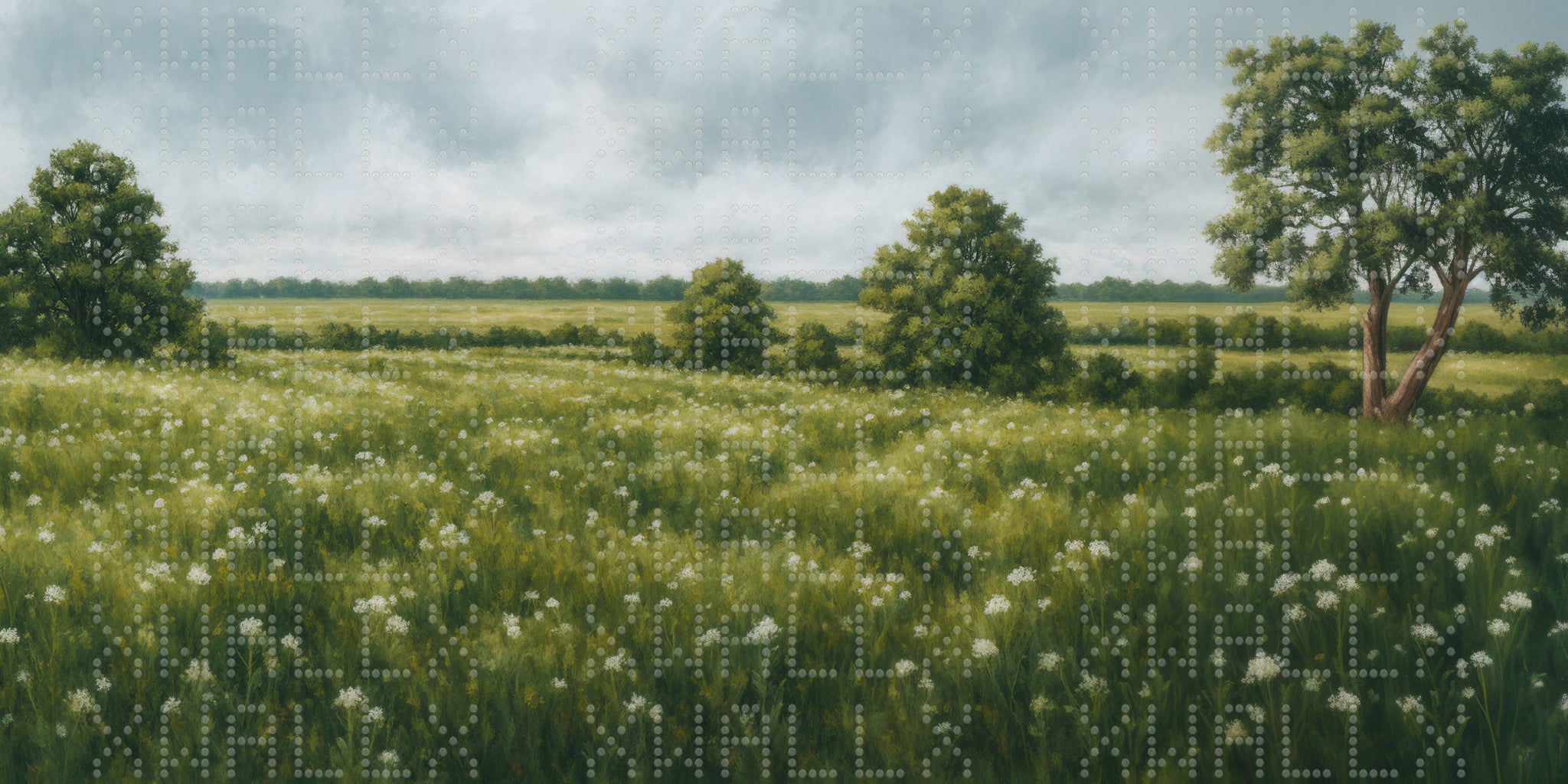 Verdant Meadow Landscape Wallpaper