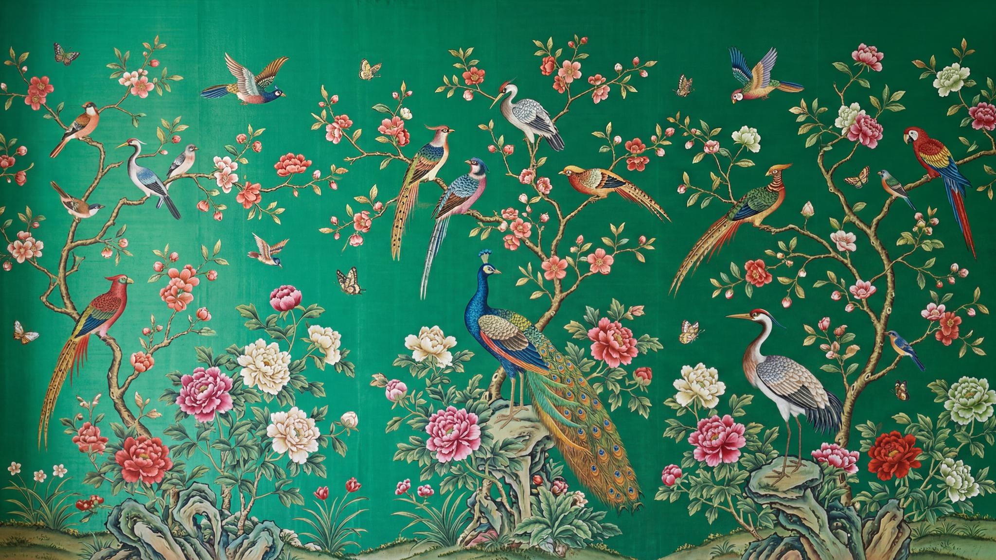 Tropical Bird Paradise Wallpaper