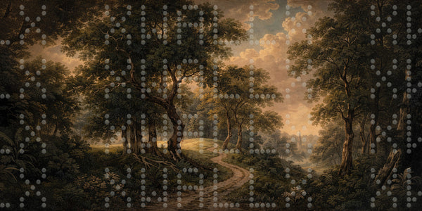 Serene Woodland Pathway Wallpaper - Sample