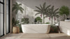 Tropical Leaf Mosaic Wallpaper