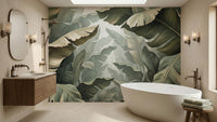 Tropical Green wallpaper for Bathroom