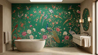 Tropical Green wallpaper for Bathroom