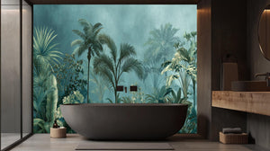 Tropical Green wallpaper for Bathroom