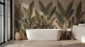 Tropical Green wallpaper for Bathroom