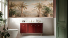 Tropical Green wallpaper for Bathroom