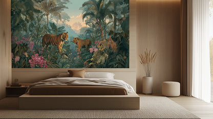 Tropical Green wallpaper for Bedroom