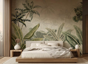 Tropical Green wallpaper for Bedroom