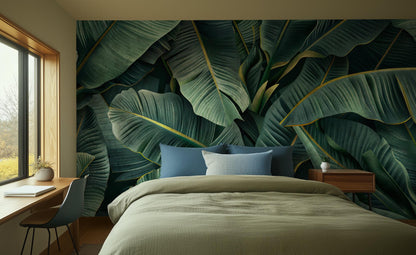 Tropical Green wallpaper for Bedroom