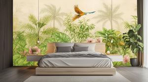 Tropical Green wallpaper for Bedroom