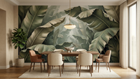Tropical Green wallpaper for Dining Room