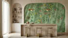 Citrus botanical wallpaper for a kitchen feature wall