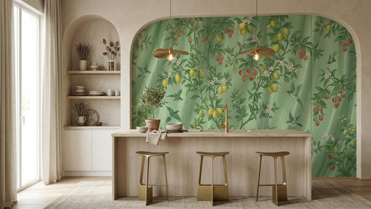 Tropical Green wallpaper for Kitchen