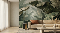Tropical Green wallpaper for Living Room