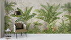 Tropical Green wallpaper for Living Room