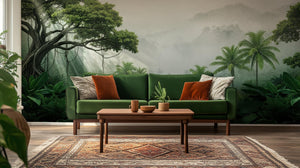 Tropical Green wallpaper for Living Room