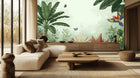 Tropical Green wallpaper for Living Room