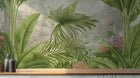 Tropical Green wallpaper for Living Room