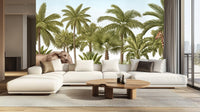Tropical Green wallpaper for Living Room