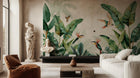 Tropical Green wallpaper for Living Room