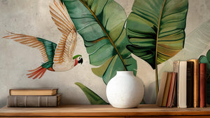 Tropical Green wallpaper for Living Room