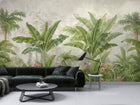 Tropical Green wallpaper for Living Room