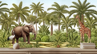 Tropical Green wallpaper for Nursery