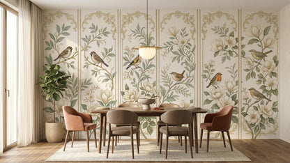 Vintage Green wallpaper for Dining Room