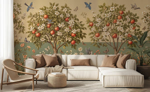 Vintage Green wallpaper for Living Room