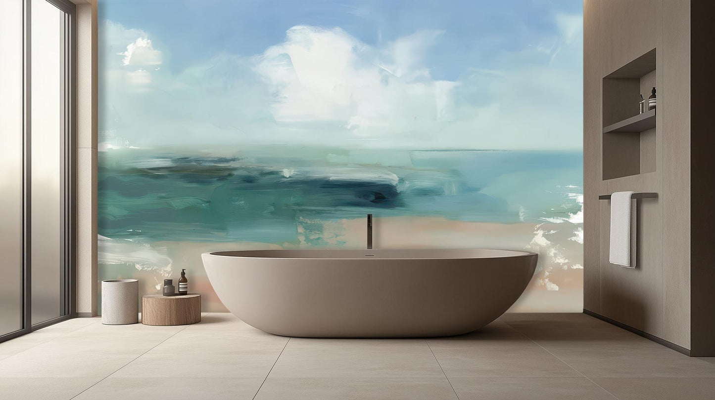 Abstract Light wallpaper for Bathroom