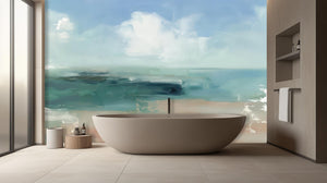 Abstract Light wallpaper for Bathroom