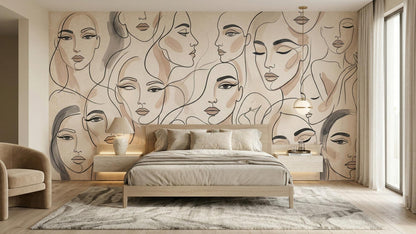 Abstract Light wallpaper for Bedroom