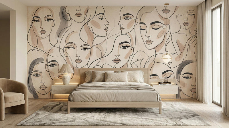 Abstract Light wallpaper for Bedroom