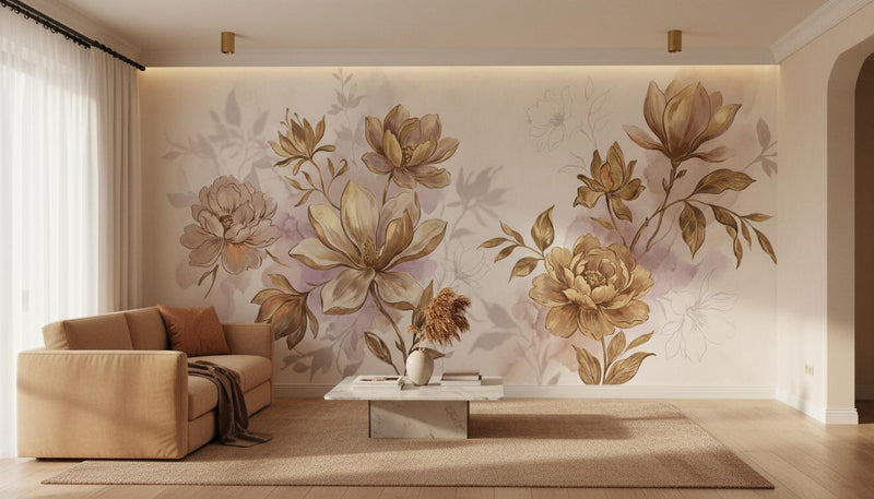 Art Nouveau Light wallpaper for Living Room