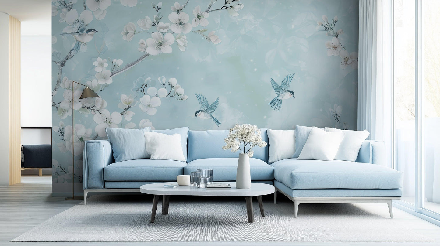 Light Blue wall mural - XWALLX