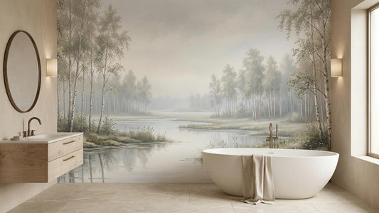 Contemporary Light wallpaper for Bathroom