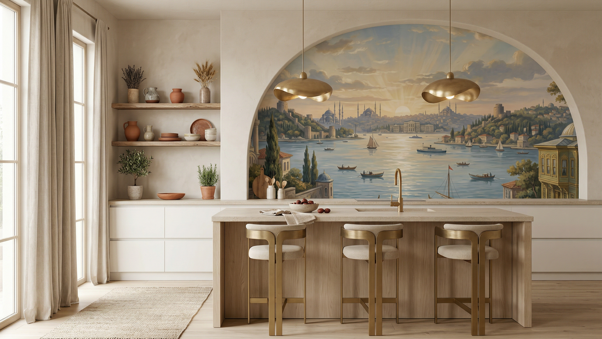 Contemporary Light wallpaper for Kitchen