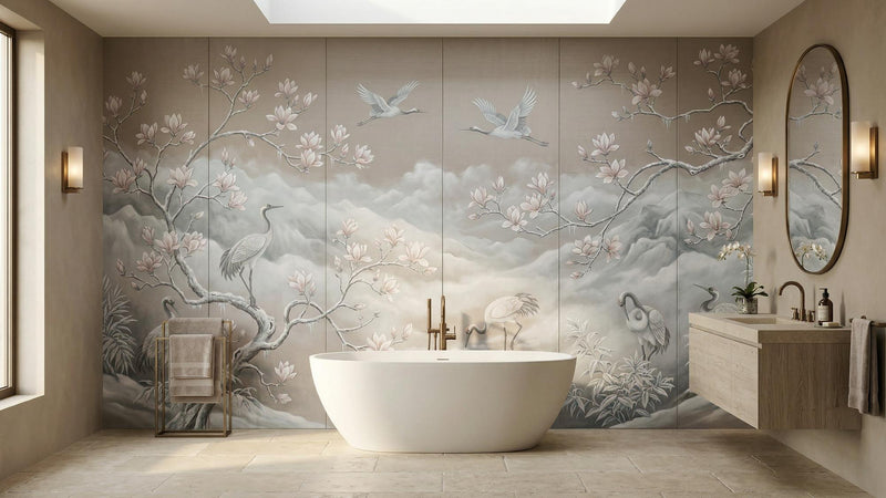 Traditional Light wallpaper for Bathroom