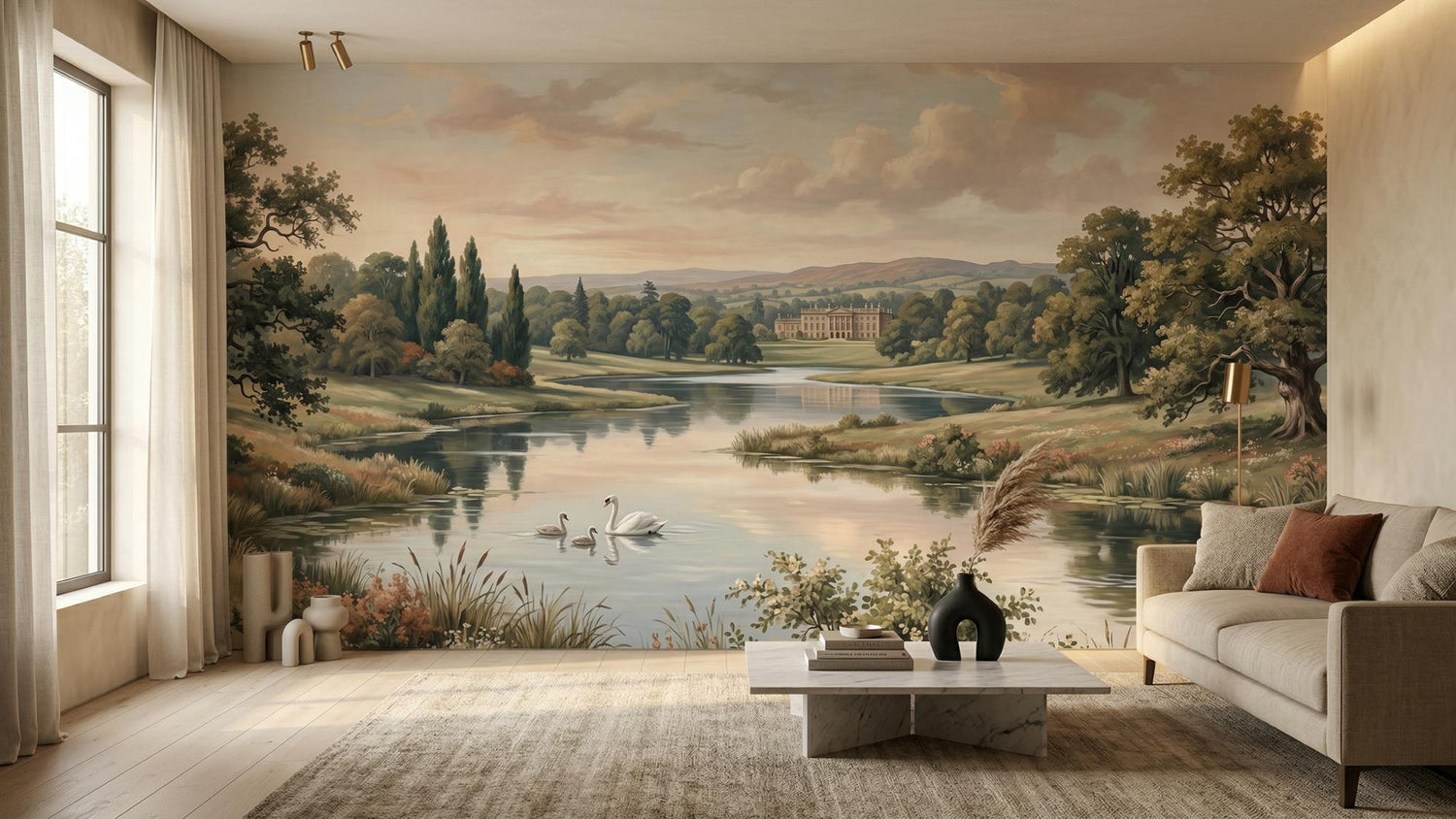 Traditional Light wallpaper for Living Room