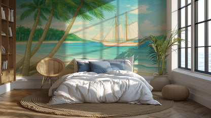 Tropical Light wallpaper for Bedroom