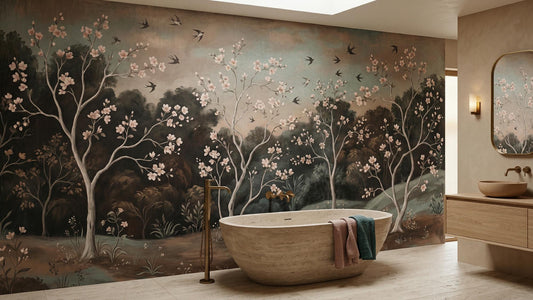 Vintage Light wallpaper for Bathroom