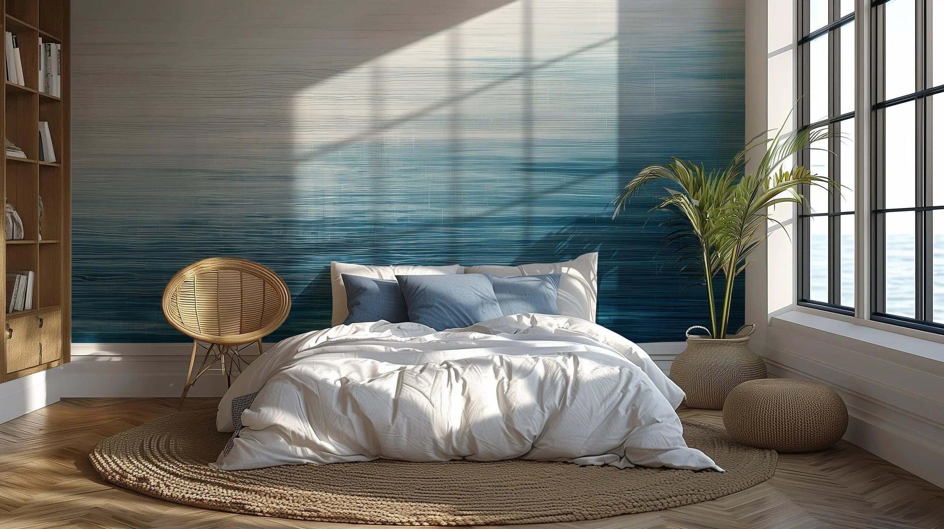 Blue Ombre wallpaper mural - XWALLX