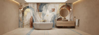 Abstract Multi Color wallpaper for Bathroom